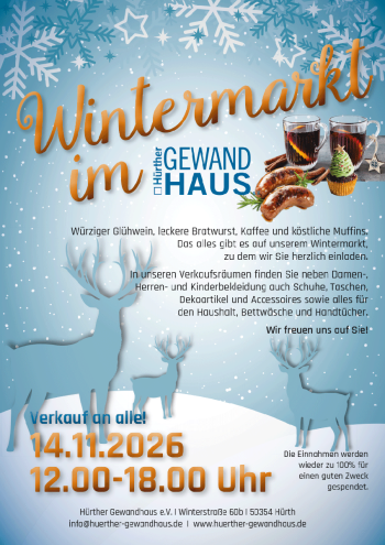 Winter-Flohmarkt im Hürther Gewandhaus